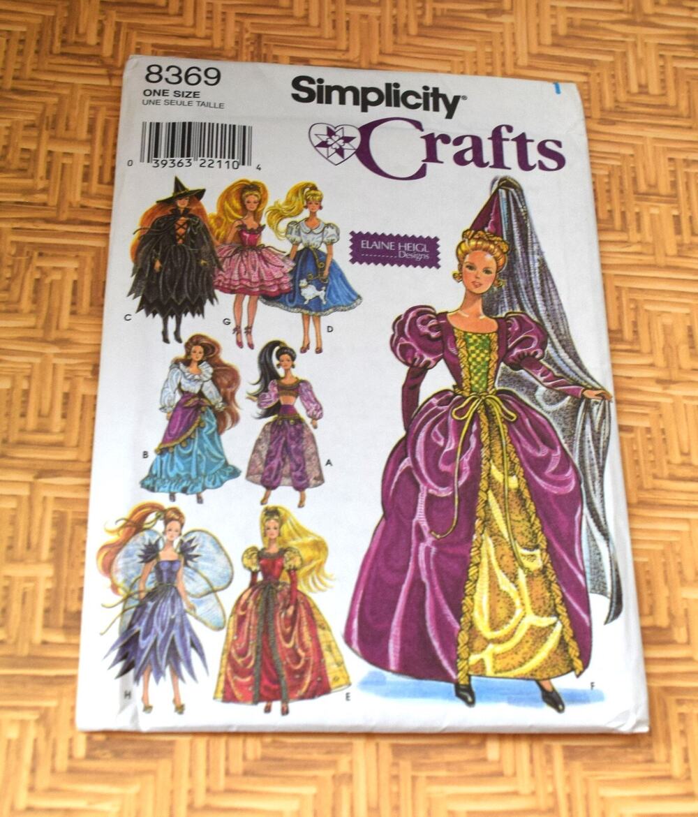 Elaine Heigl Craft Pattern Fairie Witch Gypsy 11.5" Doll clothes dress
